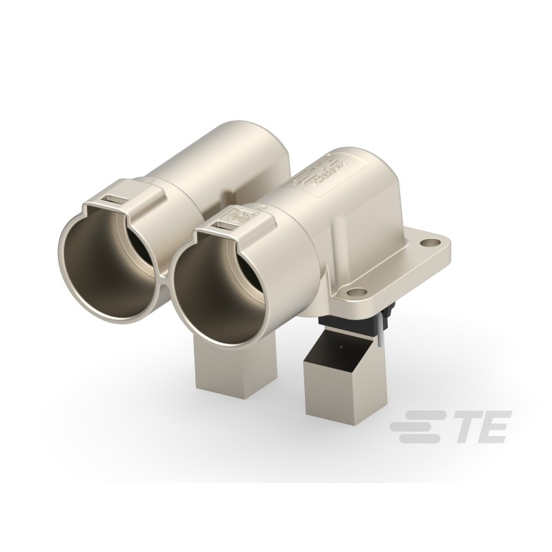 18 pcs - TE Connectivity PowerTube 1000 Series Right Angle Panel Mount PCB Connector, 2 Contact(s), 36mm Pitch, 1 Row(s)