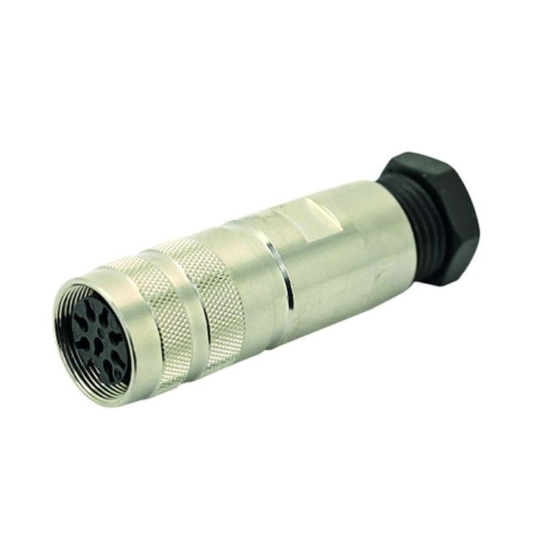 50 pcs - Amphenol Industrial, C091 7 Pole M16 Din, DIN EN 61076-2-106, 7A, 100 V IP67, Screw Coupling, Female, Cable Mount