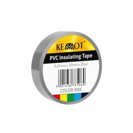 Adhesive insulating tape 0 13mmx19mmx20yd gray