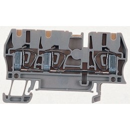 1 Box of 10 - Weidmuller ZDU Series Beige Feed Through Terminal Block, 1.5mm², Single-Level, Clamp Termination