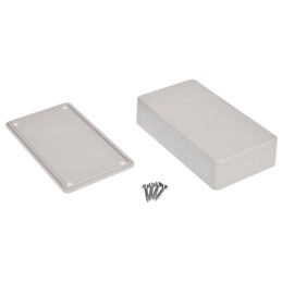 1 pcs - RS PRO Light Grey Polycarbonate Enclosure, IP54, 109 x 59.5 x 28mm