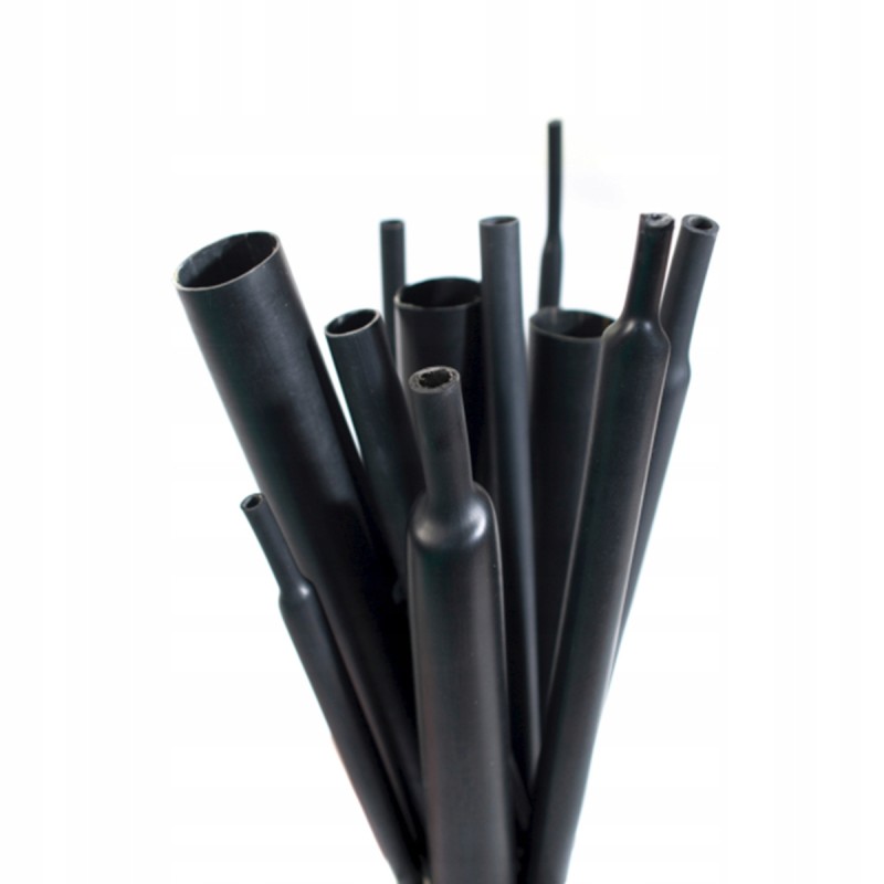 Heat shrink tubing 6 4 3 2 black 1mb