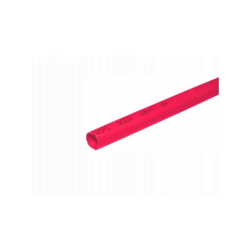 Heat shrink tubing 4 5 2 25 mm 1m red
