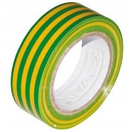 Insulation tape insulation 1 6 cm 10 m yellow green
