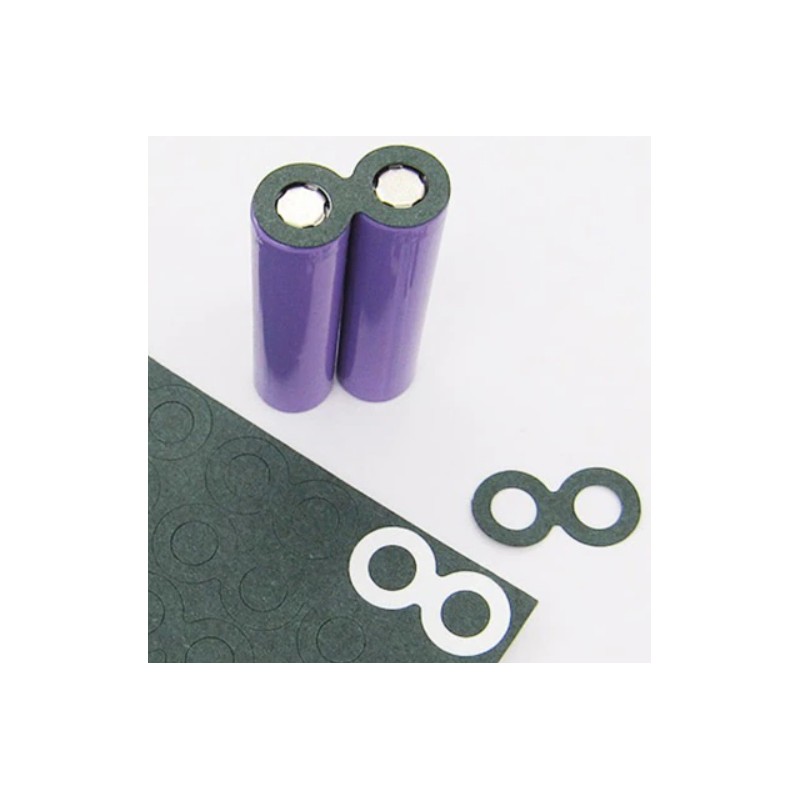 Insulator with glue for 2s 18650 li ion 8 pieces 0085