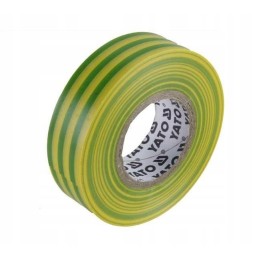 Electrical insulating tape 15mmx20mx0 13mm yellow/green