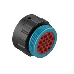 50 pcs - Amphenol Industrial Circular Connector, 19 Contacts, Panel Mount, Plug, Male, IP67, IP69K, Duramate AHDP Series