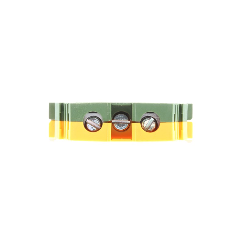 1 pcs - Entrelec SNA Series Green/Yellow Earth Terminal Block, 16mm², Single-Level, Screw Termination