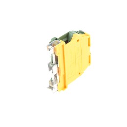 1 pcs - Entrelec SNA Series Green/Yellow Earth Terminal Block, 16mm², Single-Level, Screw Termination