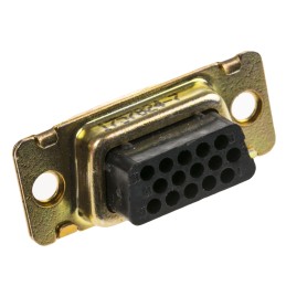 25 pcs - TE Connectivity Amplimite 90 15 Way Cable Mount D-sub Connector Socket