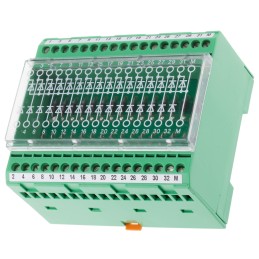 1 pcs - Phoenix Contact EMG 90-DIO 32M/LP Series Green Modular Terminal Block, 0.2 - 4mm², Screw Termination