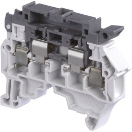 1 pcs - Entrelec SNK Series Grey Fused DIN Rail Terminal, 1.5mm², Screw Termination, Fused