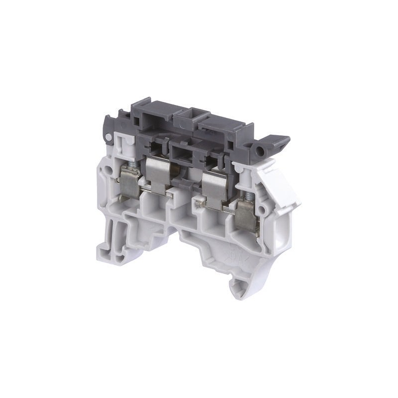 1 pcs - Entrelec SNK Series Grey Fused DIN Rail Terminal, 1.5mm², Screw Termination, Fused