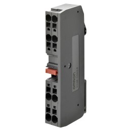 1 pcs - Omron XW6T Series Yellow DIN Rail Terminal Block, 0.08 - 1.5mm², Screw Termination