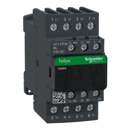 1 pcs - Schneider Electric LC1D Series Contactor, 24 V dc Coil, 4-Pole, 40 A, 4NO, 690 V ac/dc