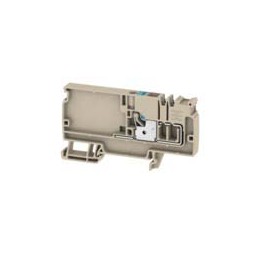 1 pcs - Weidmuller A Series Blue DIN Rail Terminal Block, 6mm², Single-Level, Push In Termination