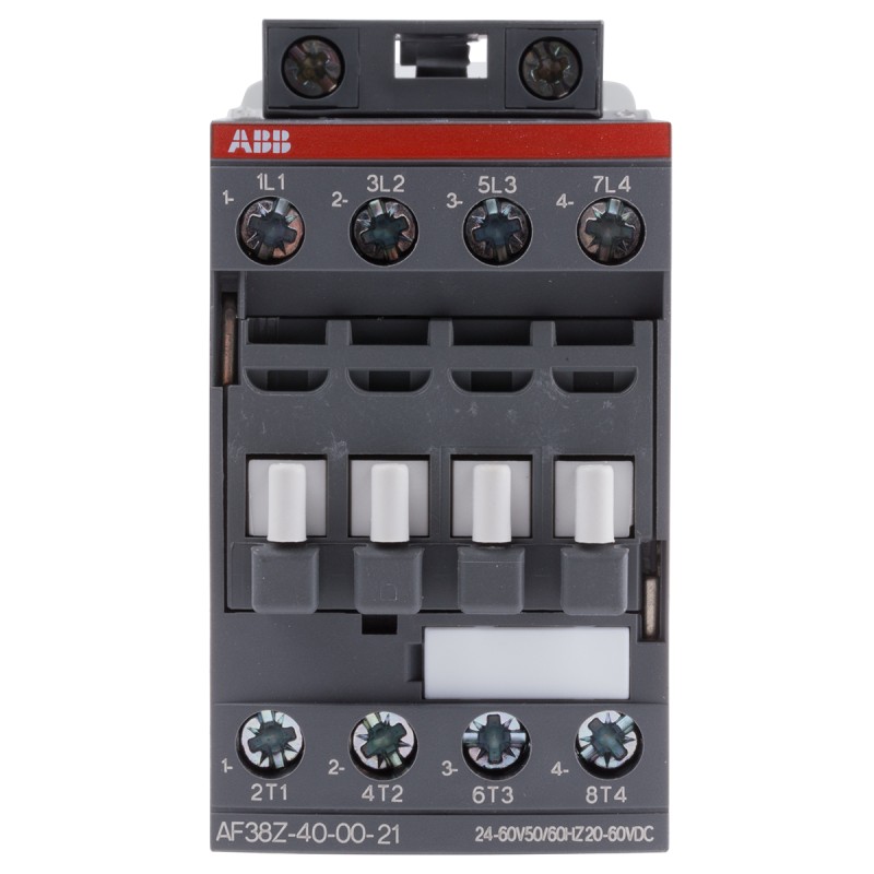 1 pcs - ABB AF Series Contactor, 24 V ac/dc Coil, 4-Pole, 55 A, 18.5 kW, 4NO, 690 V ac