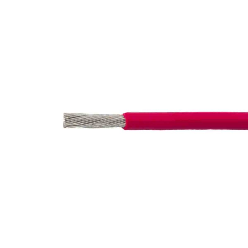 100 pcs - Alpha Wire 67150 Series Red 1.5 mm² Hook Up Wire, 16 AWG, 84/0.16 mm², 50m, Polyphenylene Ether Insulation