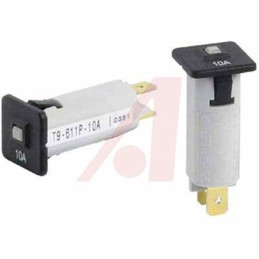 1 pcs - Schurter Thermal Circuit Breaker - T9-611 Single Pole 48 V dc, 240V ac Voltage Rating Snap In, 3A Current Rating