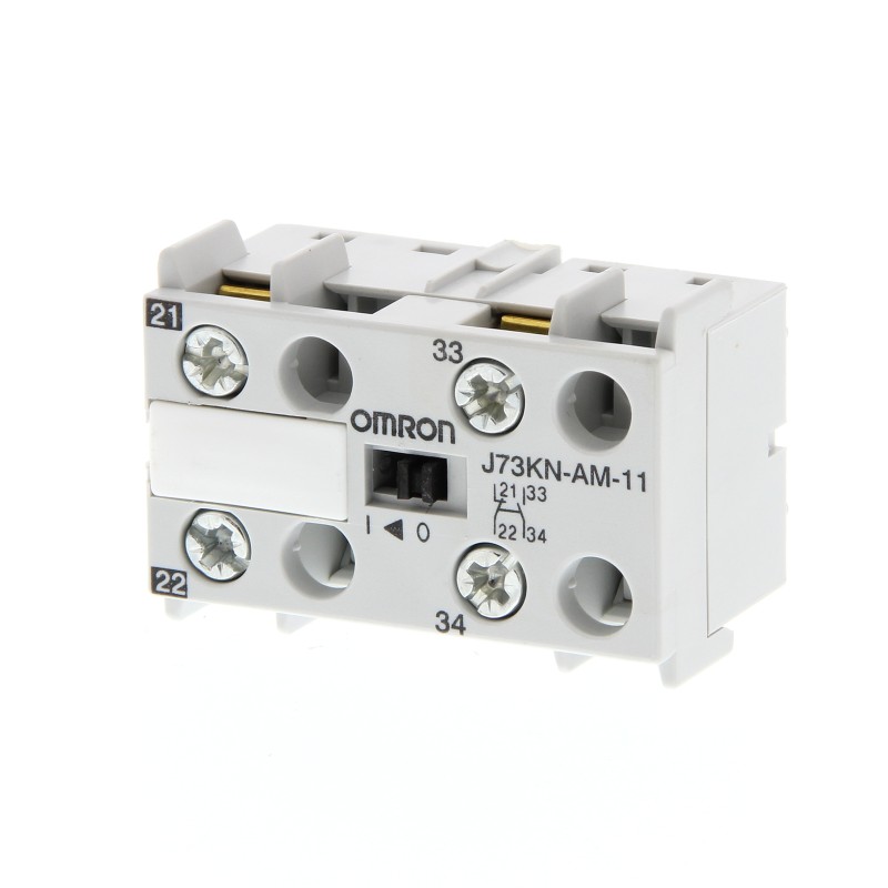 1 pcs - Omron Contact, 2 Contact, 1NC + 1NO, DIN Rail Mount