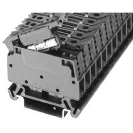 50 pcs - Rockwell Automation 1492-W Series Black Feed Through Terminal Block, Screw Termination, Fused