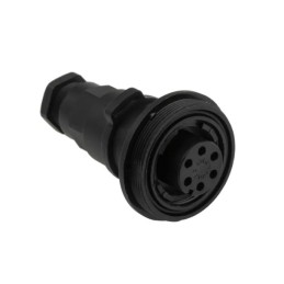 20 pcs - Bulgin Circular Connector, 6 Contacts, Panel Mount, Socket, Female, IP68, Standard Buccaneer Series