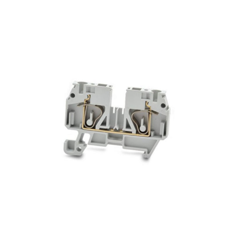 1 Box of 10 - RS PRO Grey Feed Through Terminal Block, 4mm², 1-Level, Spring Termination