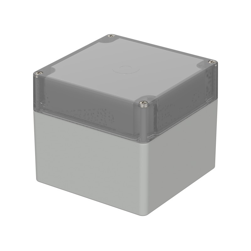 1 pcs - Bopla Euromas Series Polycarbonate General Purpose Enclosure, IP66, 122 x 120 x 105mm