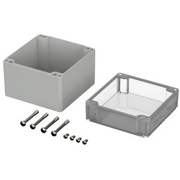 1 pcs - Bopla Euromas Series Polycarbonate General Purpose Enclosure, IP66, 122 x 120 x 105mm