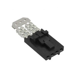 10 pcs - Molex, 70400 Female Crimp Connector Housing, 2.54mm Pitch, 4 Way, 1 Row