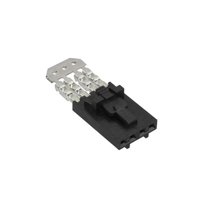 10 pcs - Molex, 70400 Female Crimp Connector Housing, 2.54mm Pitch, 4 Way, 1 Row