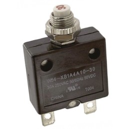 1 pcs - TE Connectivity Thermal Circuit Breaker - W58 Single Pole 250V ac Voltage Rating, 30A Current Rating