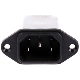 1 pcs - Schaffner 10A, 250 V ac Male Panel Mount IEC Filter FN9222-10-06, Faston None Fuse