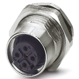 20 pcs - Phoenix Contact Circular Connector, 5 Contacts, Bulkhead Mount, M12 Connector, Plug, Female, IP67, SACC Series