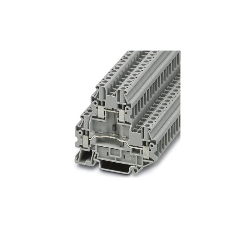 50 pcs - Phoenix Contact UTTB Series UTTB 4-DIO/O-U Terminal Block Connector, 4-Way, 30A, 26 - 10 AWG Wire, Screw