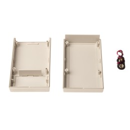 1 pcs - RS PRO White ABS Handheld Enclosure, Integral Battery Compartment, 116.84 x 69.85 x 25.4mm