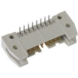 1 pcs - Harting SEK 18 Series Right Angle Through Hole PCB Header, 50 Contact(s), 2.54mm Pitch, 2 Row(s), Shrouded