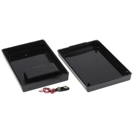 1 pcs - RS PRO Black ABS Handheld Enclosure, Integral Battery Compartment, 146.1 x 91.4 x 32.7mm