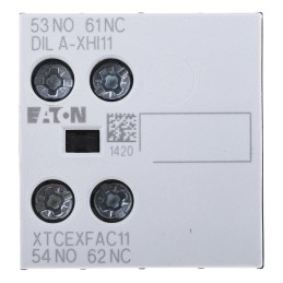 1 pcs - Eaton Auxiliary Contact, 2 Contact, 1NC + 1NO, Front Mount