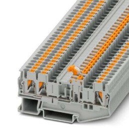 50 pcs - Phoenix Contact PT 2 Series Grey Component Terminal Block, 4mm², Push In Termination