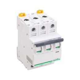 1 pcs - Schneider Electric Acti 9 iC60H MCB, 3P, 63A Curve D, 440V AC, 100 - 133V DC, 10 kA Breaking Capacity