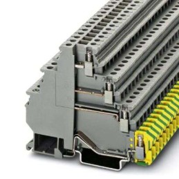 50 pcs - Phoenix Contact 5-PE, DLK 2 Series Grey Terminal Block, 2.5mm², 4-Level, Screw Termination