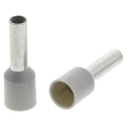 200 pcs - Schneider Electric, AZ5CE Insulated Crimp Bootlace Ferrule, 8.2mm Pin Length, 2.7mm Pin Diameter, 2.5mm² Wire Size, G