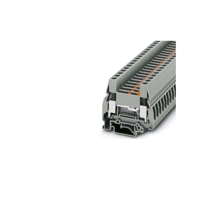 50 pcs - Phoenix Contact URTK/S-BEN 10 Series Grey Disconnect Terminal Block, 0.5 - 16mm², 1-Level, Screw Termination