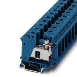 50 pcs - Phoenix Contact UIK 35 BU Series Blue Terminal Block, 35mm², Screw Termination