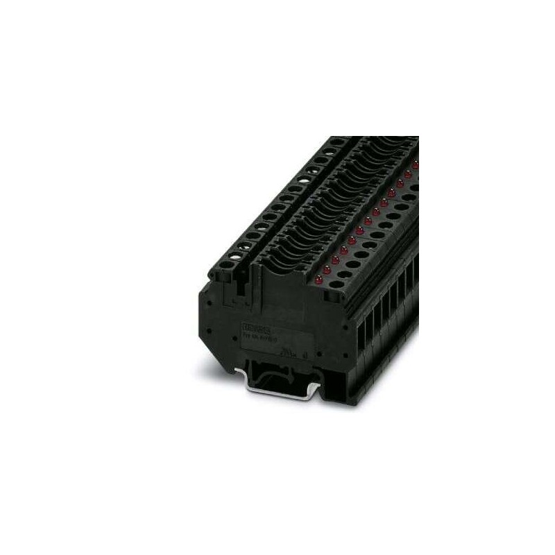50 pcs - Phoenix Contact UK 6-FSI/C-LED12 Series Brown Fuse Terminal Block, 6mm², Screw Termination