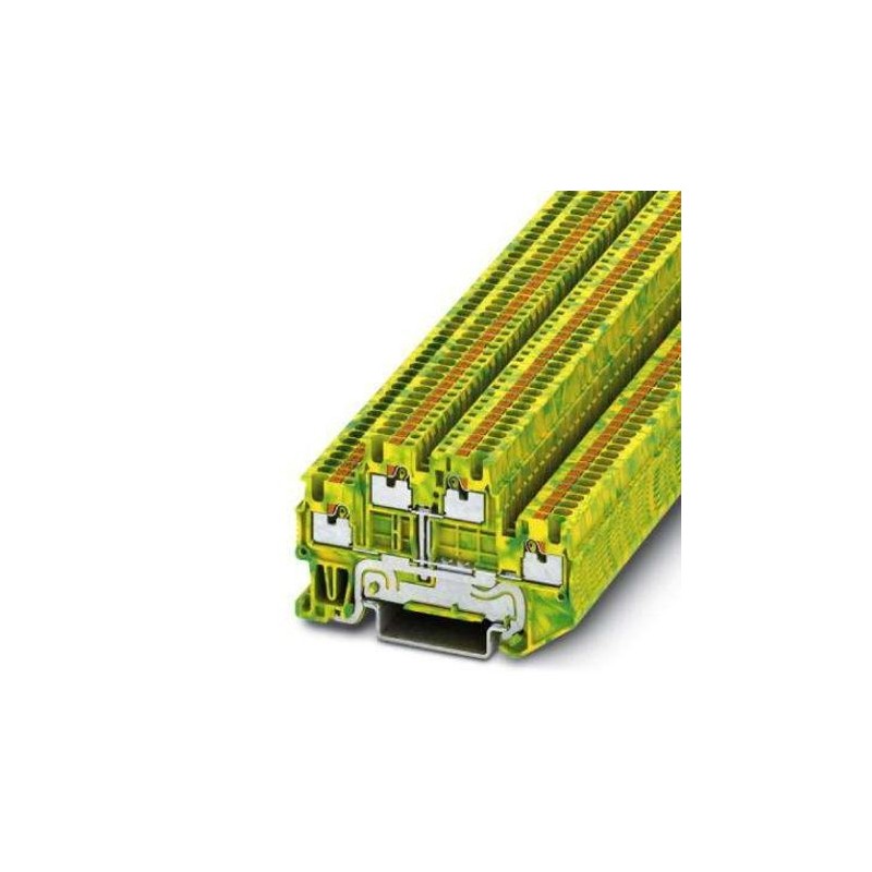 50 pcs - Phoenix Contact PTTB 1.5/SPE Series Double Level Terminal Block, 0.14 - 1.5mm², Push In Termination, ATEX, IECEx