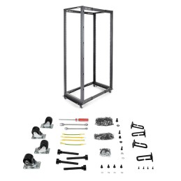 1 pcs - StarTech.com Black 42U Steel Server Rack , with 4-Post Frame
