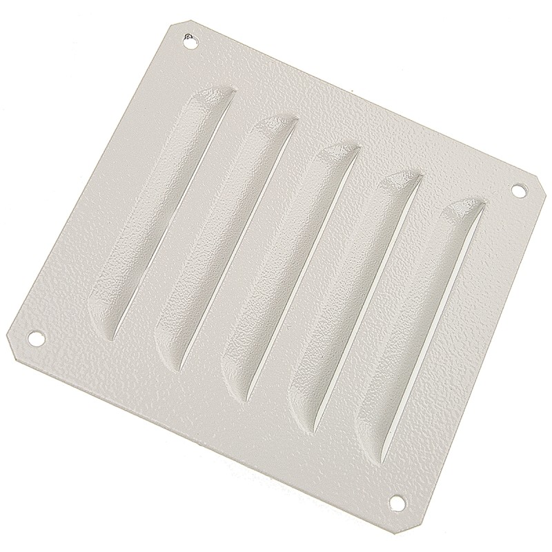 1 pcs - Schneider Electric Grey Steel Vent Grille, Parallel Slat, 120 x 120mm