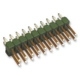 200 pcs - TE Connectivity AMPMODU MOD II Series Straight Through Hole Pin Header, 32 Contact(s), 2.54mm Pitch, 2 Row(s),